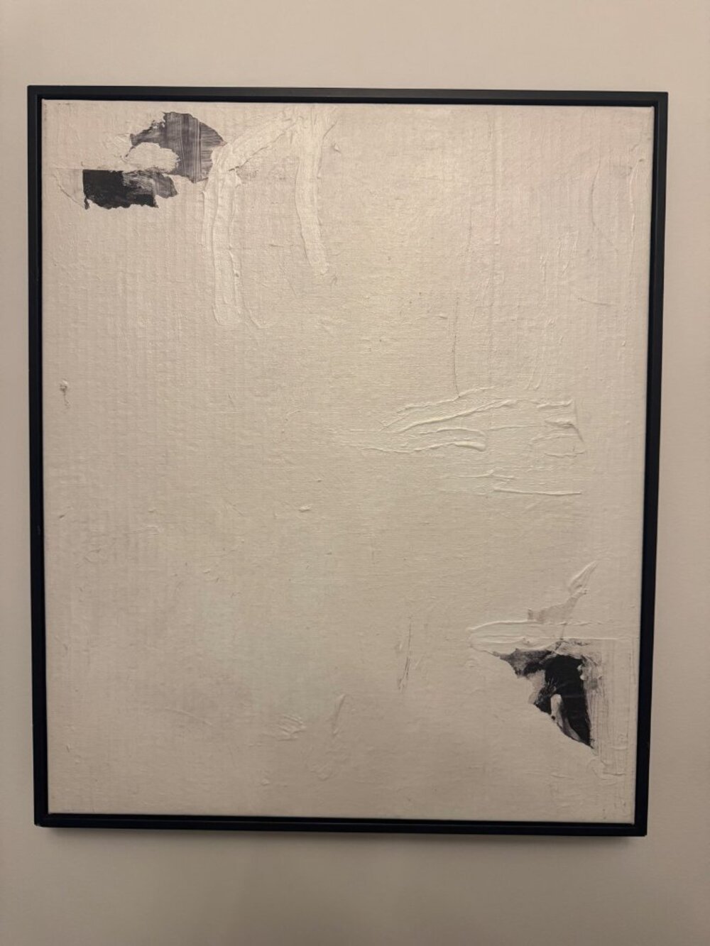 RH Kali Sanders "Collage III" Framed Abstract Canvas Art — Black & White